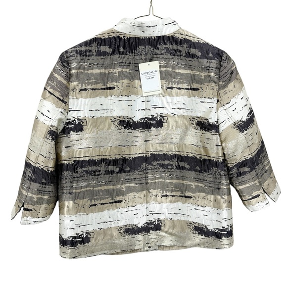 New MING WANG Jacket Snaps, Lined, Metallic - Picture 2 of 8